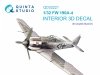 Quinta Studio QD32221 FW 190A-4 3D-Printed coloured Interior on decal paper (Zoukei Mura SWS) 1/32